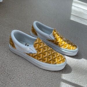 Vans slip on women’s size 5 custom print